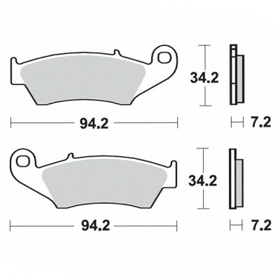 Brzdové destičky SBS 694 RSI (OEM *AP9100788*)